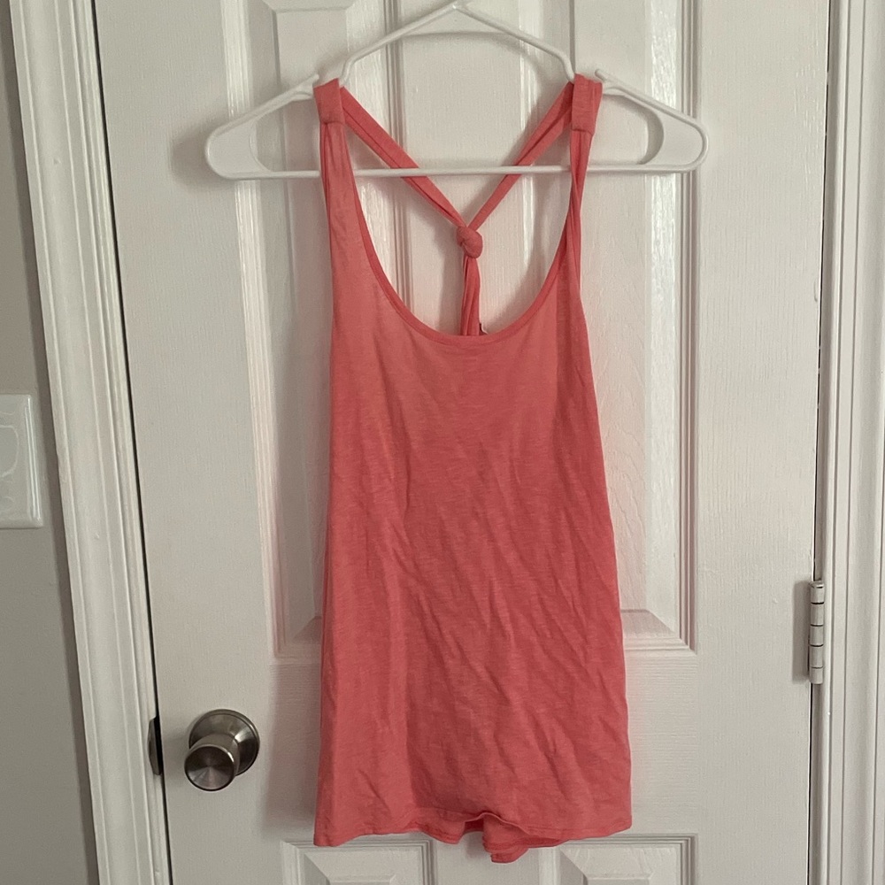 3/$12! dELiA*s / Coral Pink Racerback Tank with Open Back